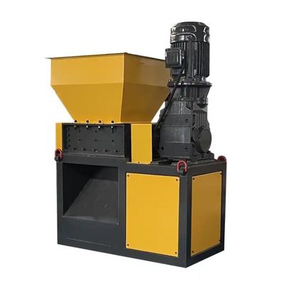 Laag geluid Double Shaft Shredder Machine Met Big Feeding Hopper / Sharp Edge Alloy Blades