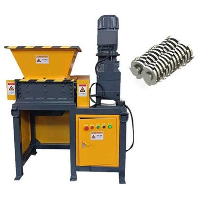 Medium Metal Scrap Shredder Machine Low Noise Automatic Voor installaties / huishoudelijke apparaten