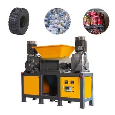 Multifunctionele dubbeleassige plastic PET-flessenbreker / afvalrecyclingbreker