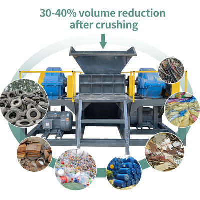 Industriële afvalstoffen recycling versnippermachine vrachtwagen auto banden versnipper crusher