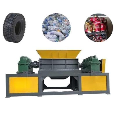 Doppelschacht-machine voor het versnipperen van plastic afval voor motorrijwielen