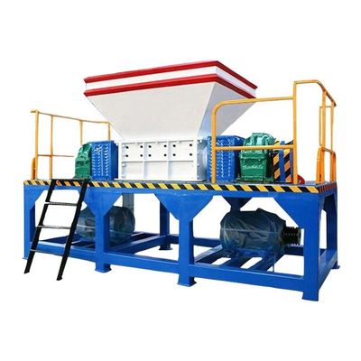 60-80 rpm afvaltruck banden versnipper twee as rubber recycling shredder machine