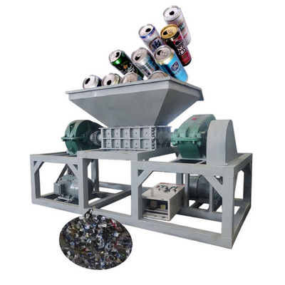 Machine voor het versnipperen van voedingsmiddelen en afvalstoffen Grote capaciteit Twin Shaft Metal Scrap Breaker