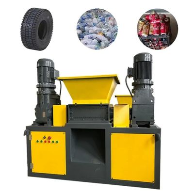 Doppelschacht metalen chipscrusher recycling plastic afval crushing machine
