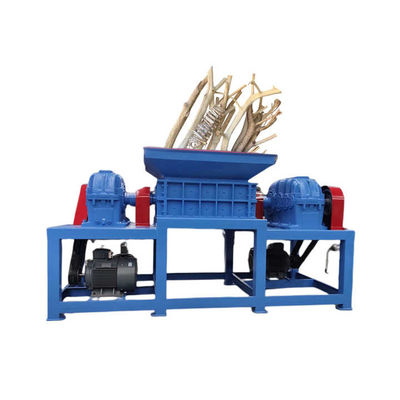 Multifunctionele zware houtversnipper Twin Shaft voor Bark Tree Leaf Stump