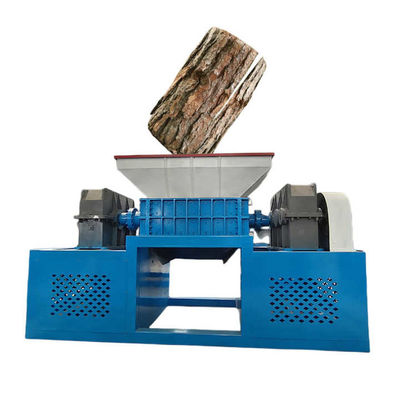 Twin Shaft Heavy Duty Hout Shredder 7.5kW Voor boomwortel / boomblad