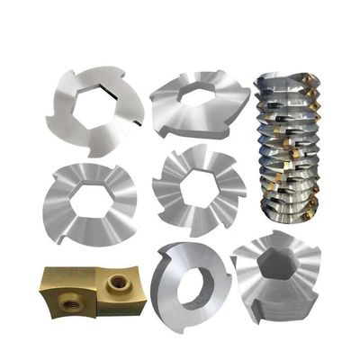 Plastic Garbage Hout Metalen Eénastig Shredder Blades Drop Point Type