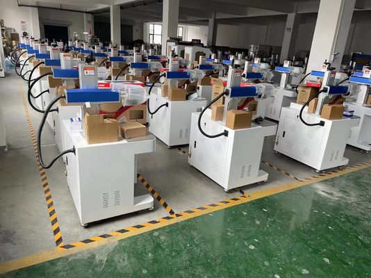 Draagbare bureaubladvezellasermarkeringsmachine graveringsdrukmachine