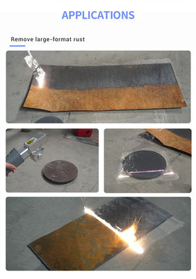 2000W roestreinigende laser collimated spot diameter 4-6mm voor snelle roestverwijdering