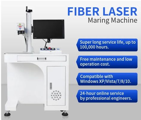 Fabrieksvoorziening Graver Rotary 60 Watt Jpt Fiber 20w 30w 50w 100w Laser Marking Machine