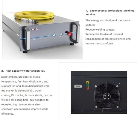 Precisievezellasersweismachine met fijne brandpunt 100 mm brandpuntlengte