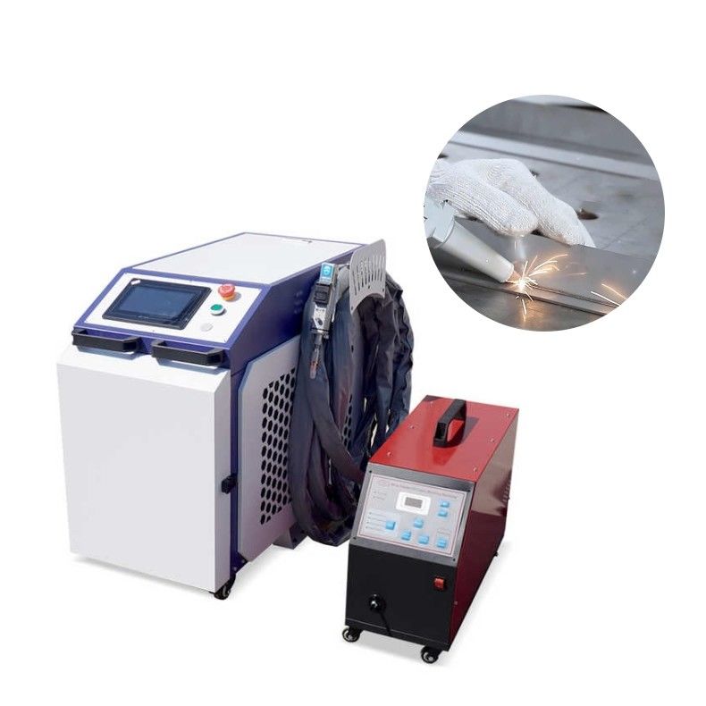 1400mm robotarm laser lassen machine met 500W maximaal uitgangsvermogen en rood licht positionering nauwkeurigheid