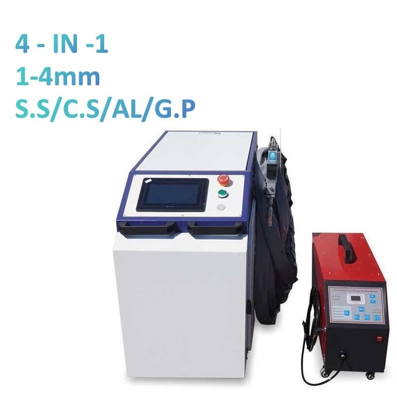 4 in 1 continue golf lasersweismachine voor staal metaal roestvrij aluminium